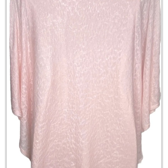 Ivy Ridge Women’s Dolman Sweater Top XL Pink Small White Pearls Semi-Sheer - Picture 7 of 11